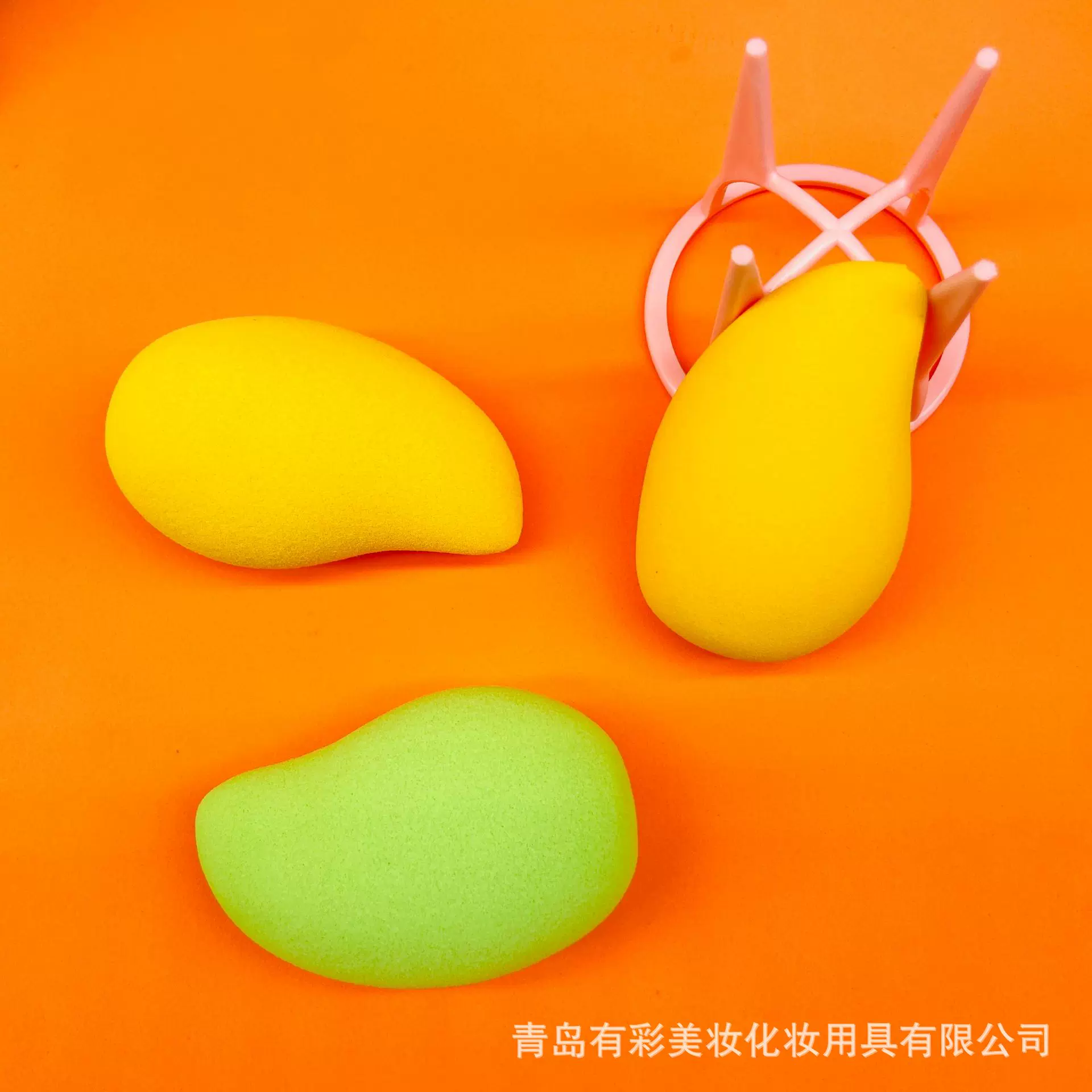 水果芒果粉扑美妆蛋干湿两用易清洗海绵蛋批发粉底扑化妆化妆刷