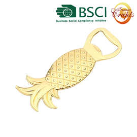 电镀仿金菠萝开瓶器 创意水果风味启瓶器 动物造型压铸啤酒开