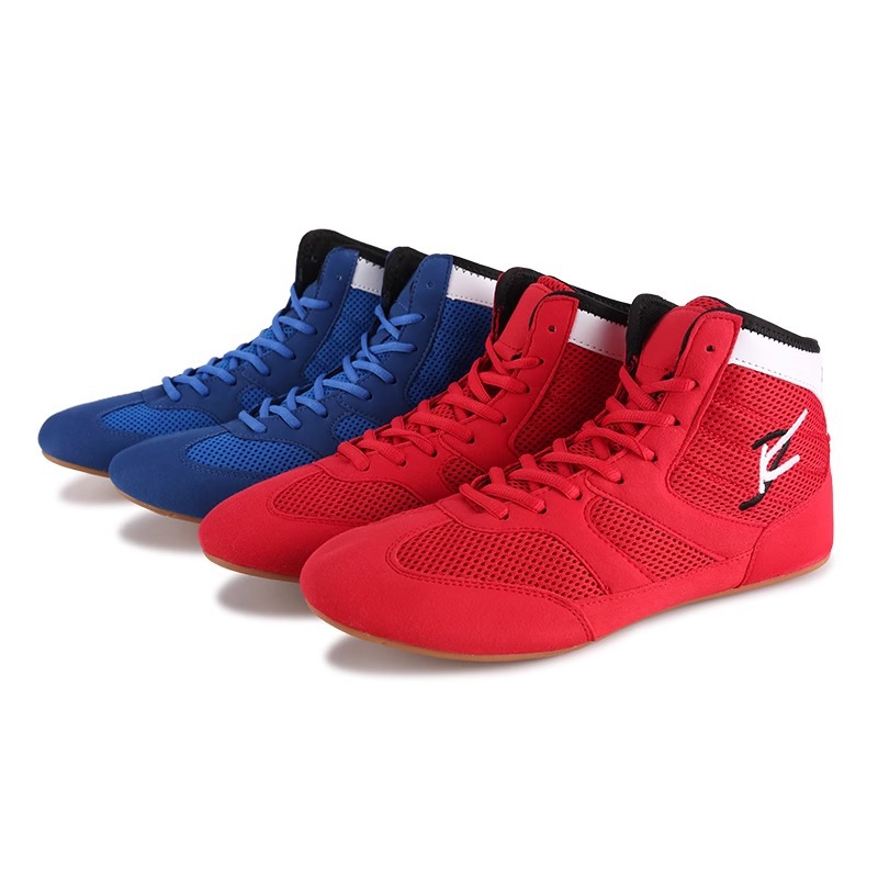 Professional Boxing Shoes, Indoor Training Kickboxing Shoes, Breathable Fighting Shoes, Non-Slip Free Fighting Shoes, Wear-Resistant Men's and Women's Wrestling Shoes