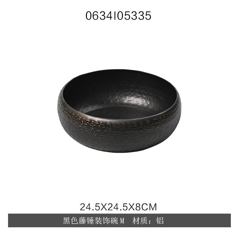 Maceta Martillada Metálica de Metal Semiartesanal para Flores y Decoración del Hogar