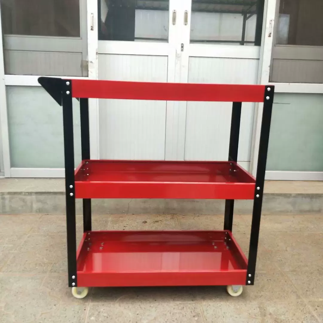 汽修维修工具车 三层手推车 多功能零件车移动修车工具架子层