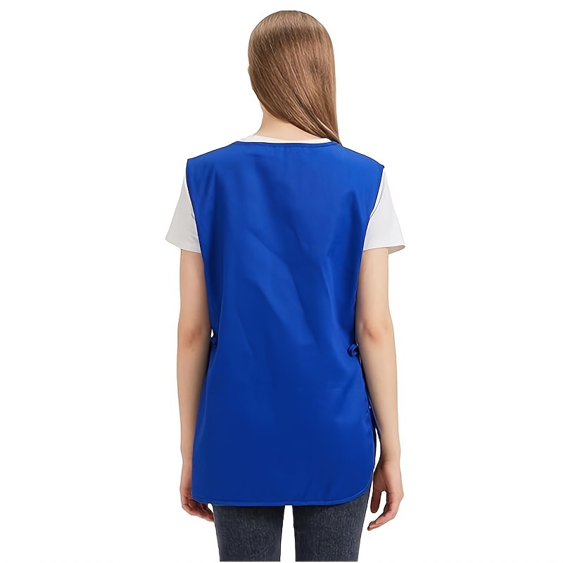 Grensoverschrijdend schort met strikjes, kappersvest, werkkleding, waterdichte overjas_voghion.com