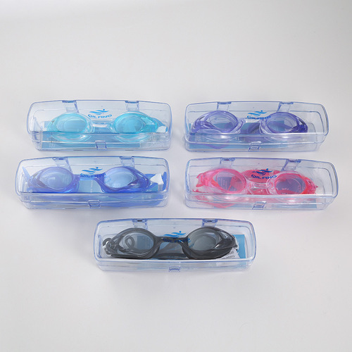 Adult and Children Goggles Set, Waterproof and Fogproof, Youth Professional Goggles and Swim Caps, Plain, Direct Manufacturer Sale