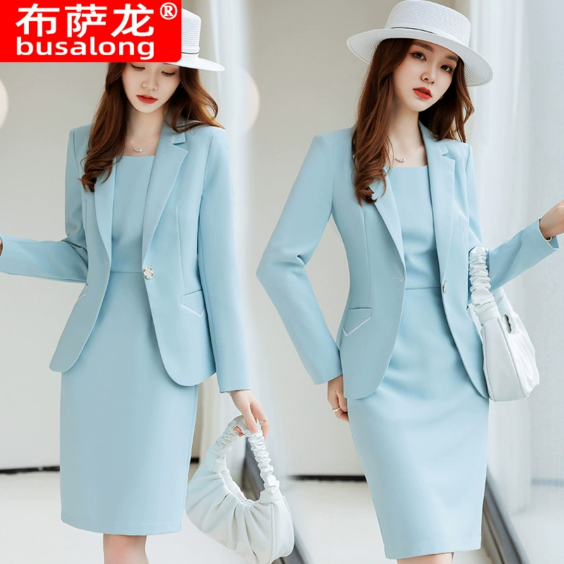 2024 новый бузалонг бузалонг с длинными рукавами профессиональный маленький костюм официальное женское пальто комбинезон 2212