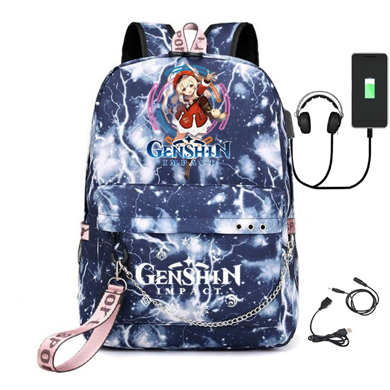 Путевой рюкзак Genshin Impact, школьная сумка, Amazon