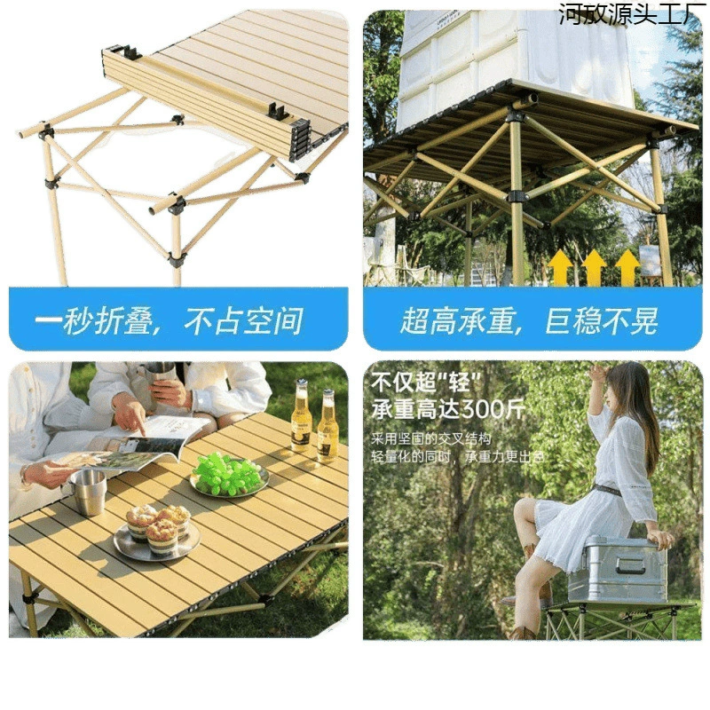 Folding restaurant car for camping, handheld lightweight storage system