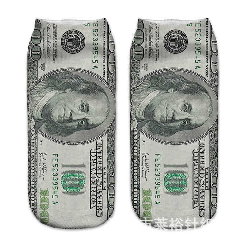 Cross-border exclusive US dollar material socks digital 3d printed socks customized personalized socks AliExpress ebay