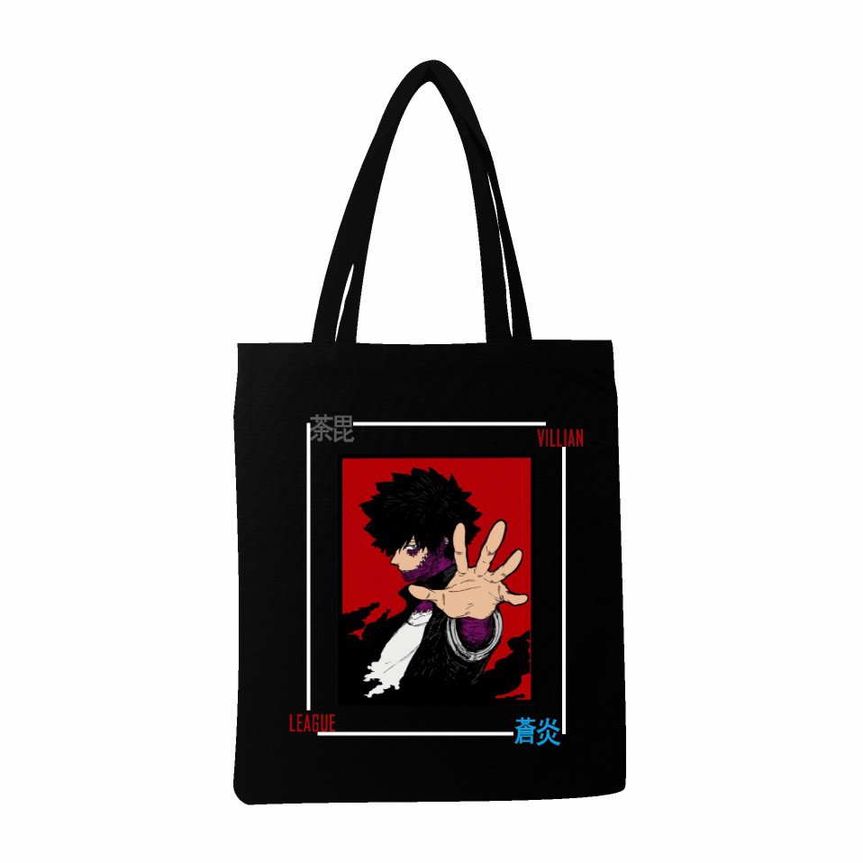 2023跨境新品日漫咒术回战系列周边印花宽松潮流学生单肩包帆布袋