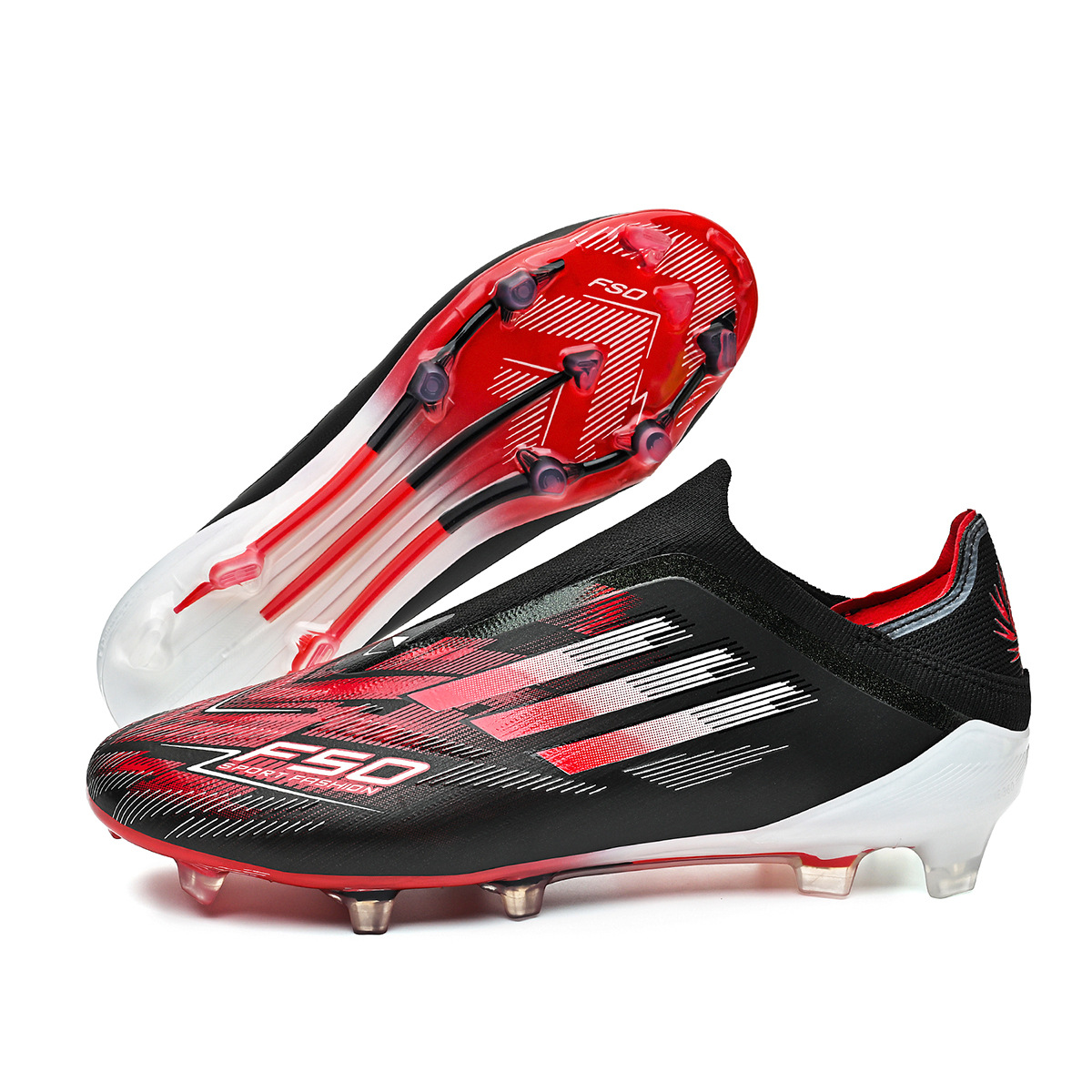 2025 zapatos de fútbol juveniles nuevos juegos antideslizantes para hombres y mujeres clavos largos césped niños al por mayor transfronterizos juveniles