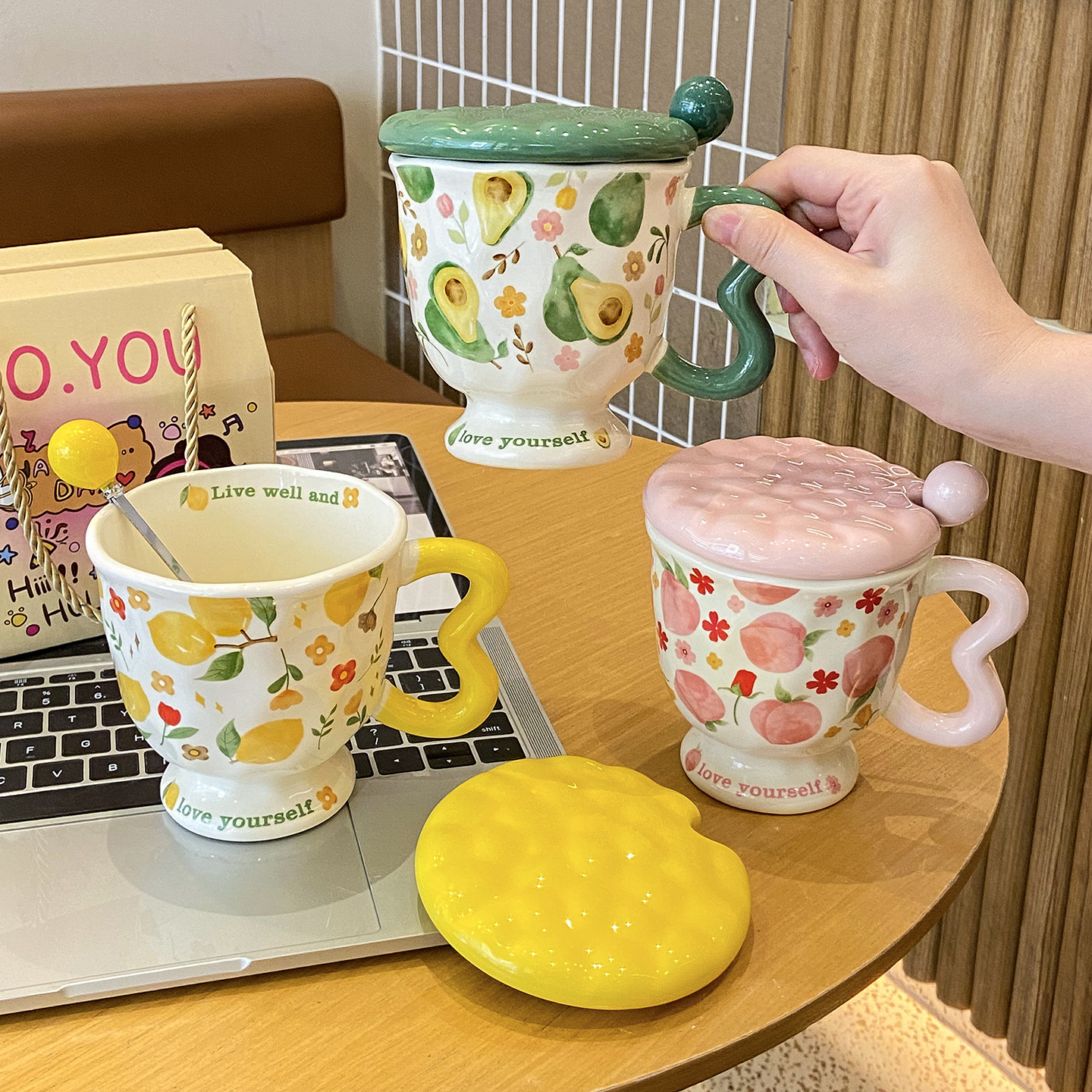 Creative Fruit Ceramic Mug For Coffee And Breakfast Cups_voghion.com