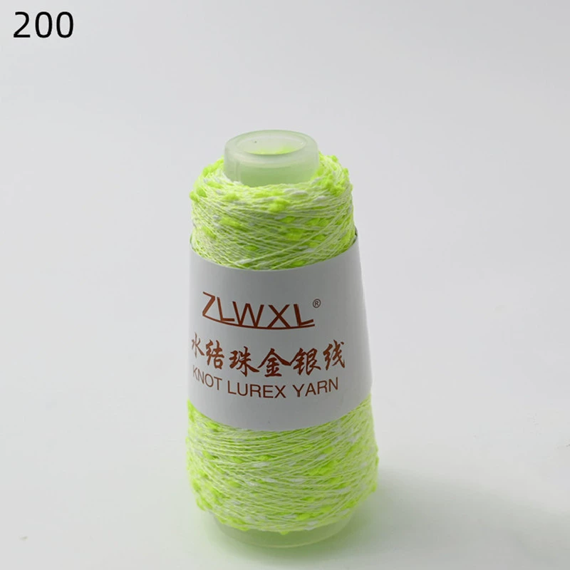 Woven silk threads handmade, 50 gram, gold and silver