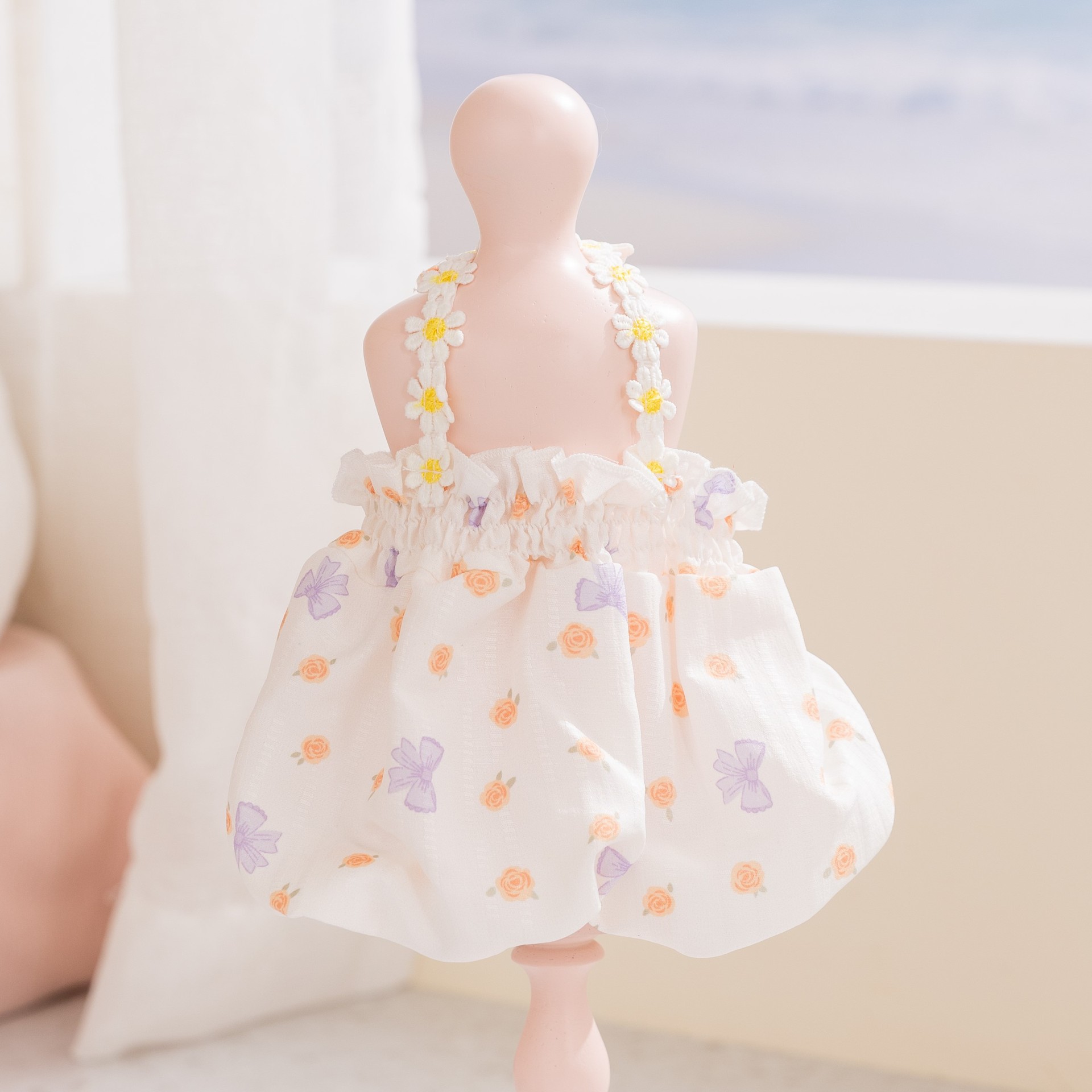 26 años de primavera y verano nuevo gato delgado vestido de princesa vestido de perro pequeño y mediano que panda ropa de perro ropa de mascotas