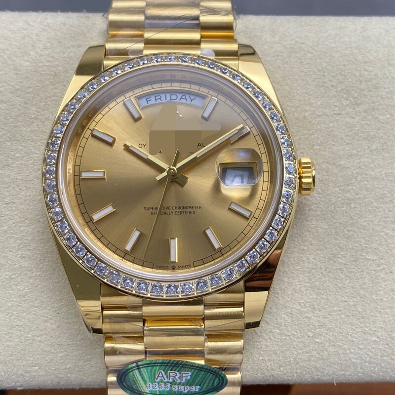 Cvs Factory Log 3235 Movement Arf Log Dd Dual Calendar Gold-Tone Dial Steel Bracelet Men's Mechanical Watch Oyster Perpetual Cvs Factory Log 3235 Movement Arf Log Dd Dual Calendar Gold-Tone Dial Steel Bracelet Men's Mechanical Watch Oyster Perpetual