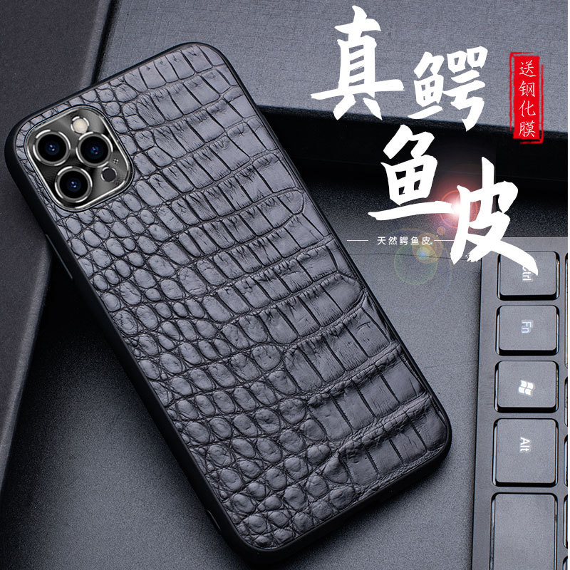Apple, iPhone17, compatible phone case, organic protective case, 17promax, 14plus, genuine leather, crocodile 3