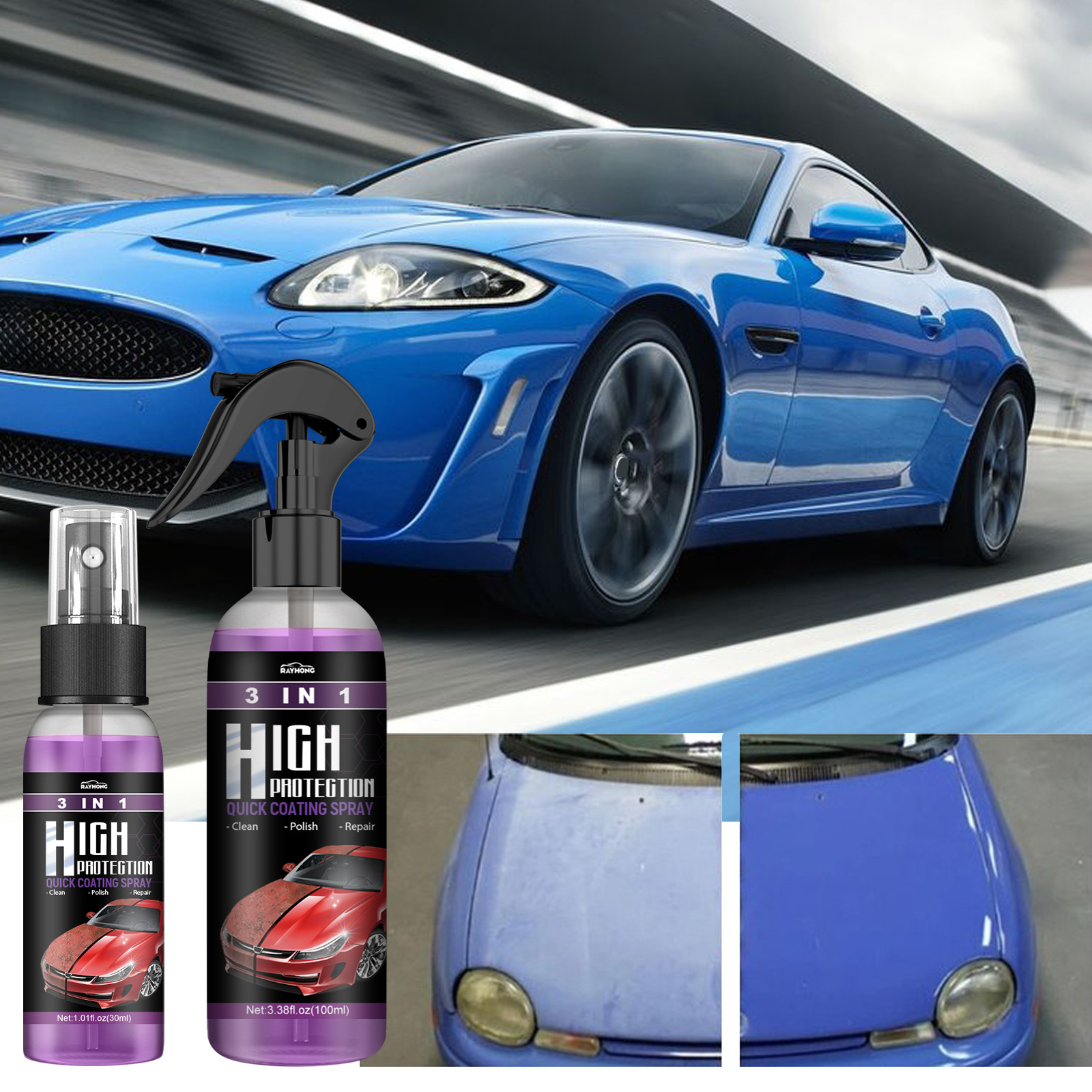 Rayhong31 protect fast automobile coating Spray automatic coating Change color clean Coating Spray