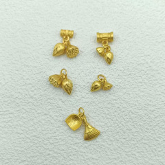 古法金保色輸送蓮蓬蓮子沙金ブレスレット百合ペンダントdiy義烏アクセサリー現物卸売り