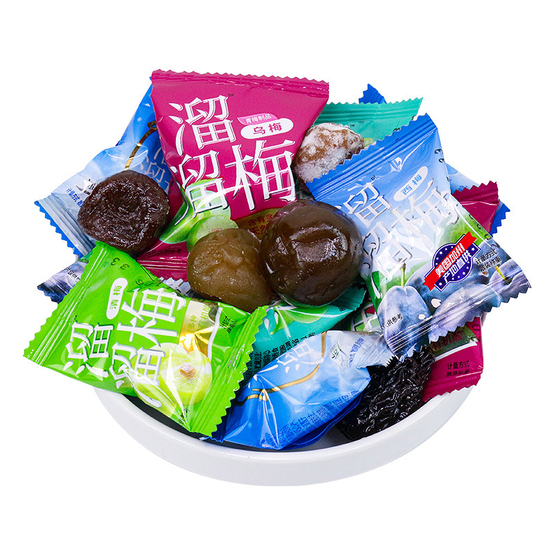 Liuliu Mei Family Bucket Wumu Mei Xue Mei プリザーブドフルーツ 砂糖漬け青梅 ドライフルーツ オフィス インターネットセレブのスナック|undefined