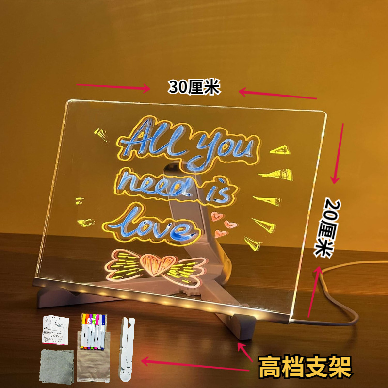 Un modelo 30*20 (7 bolígrafos con soporte ajustable)