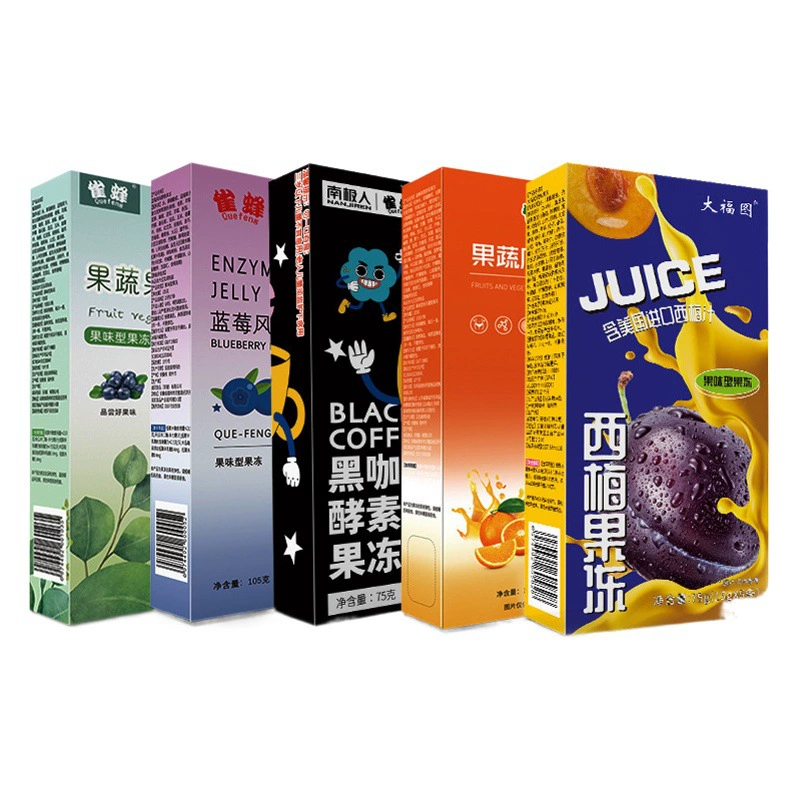 Пребиотический черничный гелевый желе усиленная версия пробиотического фруктового и овощного Xiaozo Ximei желе