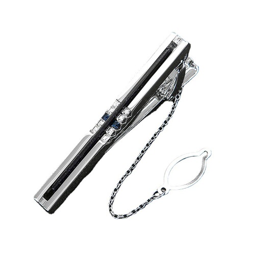 Cross-border men's tie clip, simple and elegant, polished bright rhinestone pendant, starry sky ball, Korean style business formal wear