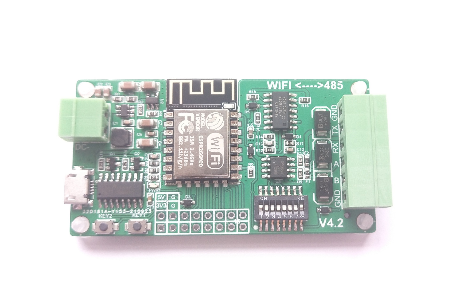 ESP8266串口转485通信  开发板 TTL转485通信  ESP8266模块