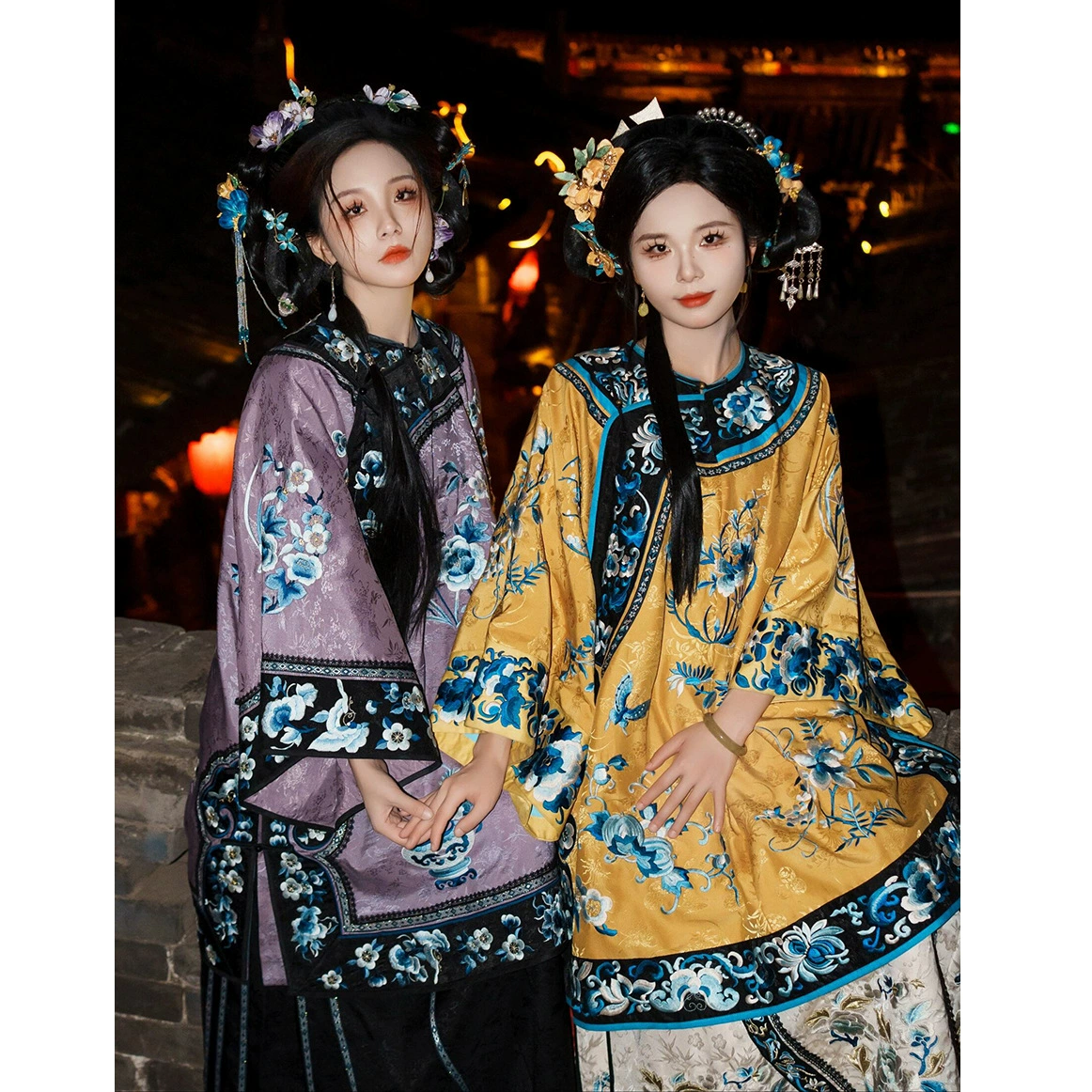 Девушка из династии Цин и Хань фото женской юбки с конским лицом в династии Цин