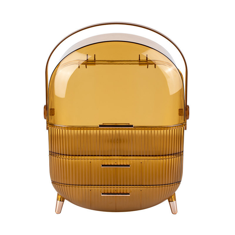 Productos para el cuidado de la piel Estante doméstico portátil de gran capacidad Acabado Máscara Caja de almacenamiento de cosméticos Lápiz labial de escritorio Coche