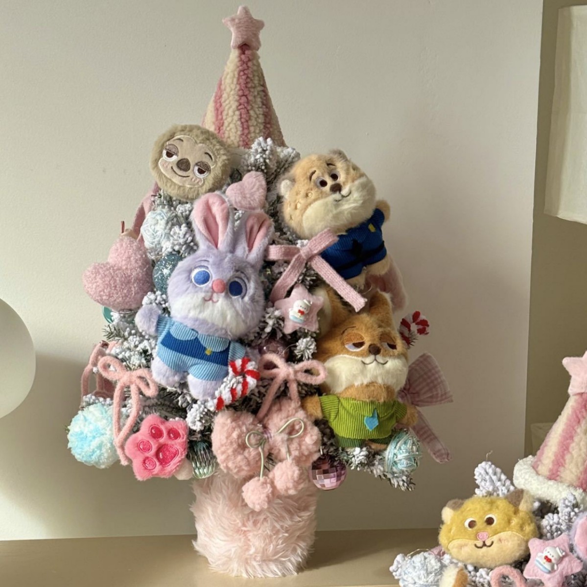 재료 키트 대형 동물원 오르골 크리스마스 트리 사이즈 약 60×40cm