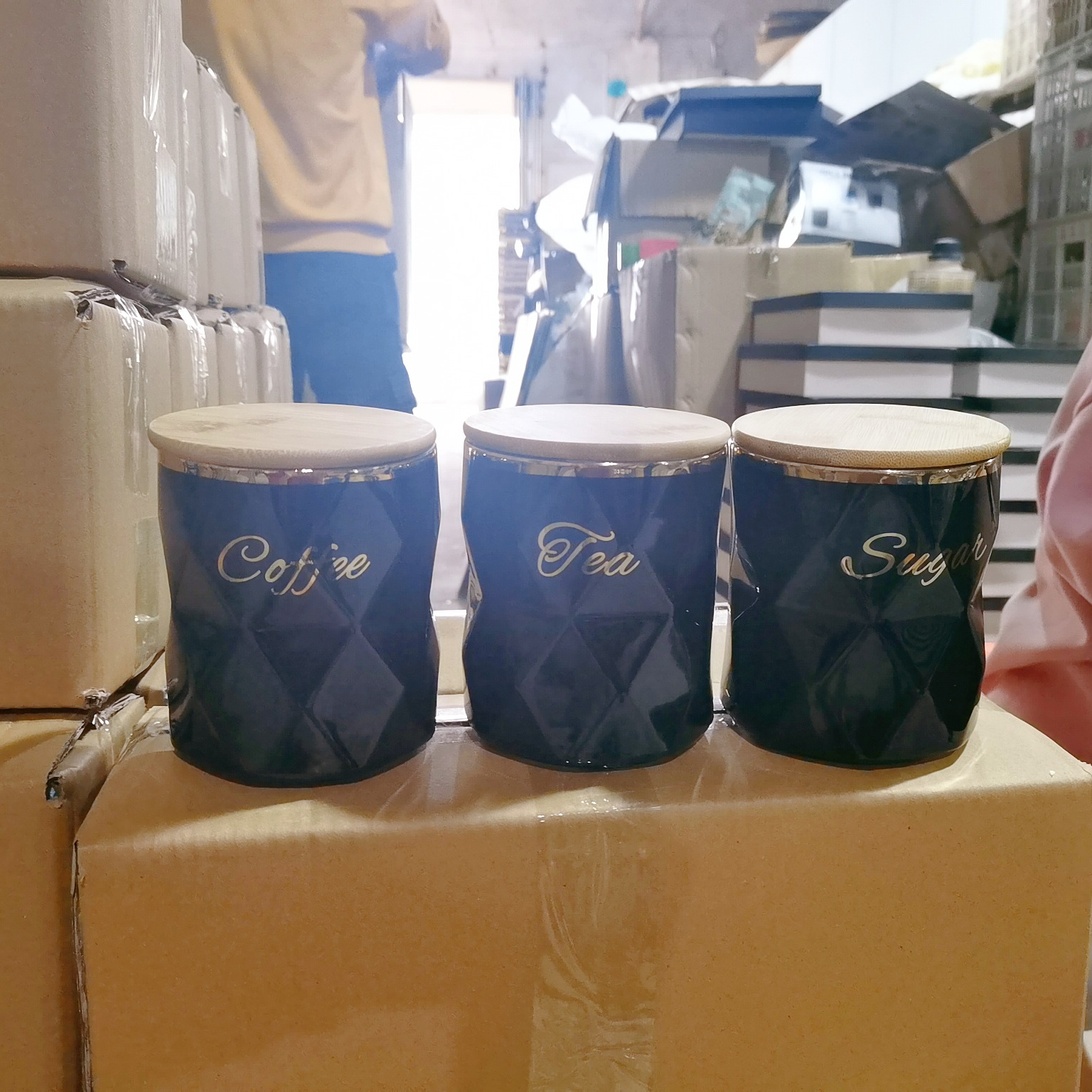 Creativo galvanoplastia cerámica sellada tarro taladro de almacenamiento tarro cocina condimento tarro de azúcar tarro de café tarro de almacenamiento de té