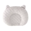 Light gray bean fleece baby pillow