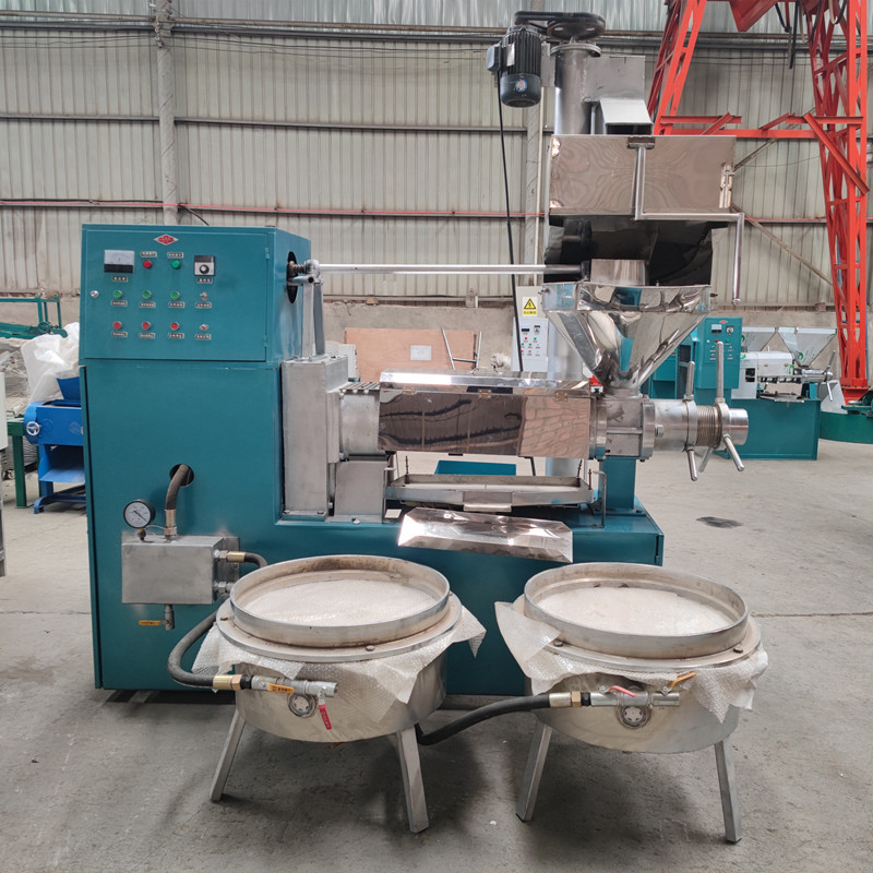 全自动螺旋榨油机冷热两用花生菜籽核桃榨油机大豆茶籽螺旋榨油机