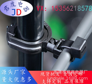 JD带管夹的2件式固定扎带156-01515|T50RIAHC2T-PA66HIRHS -BK