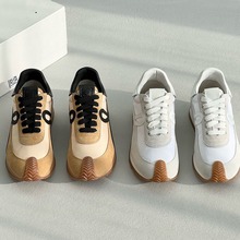 莞产24新款经典款系带内增高阿甘鞋 厚底休闲运动华夫女鞋德训鞋