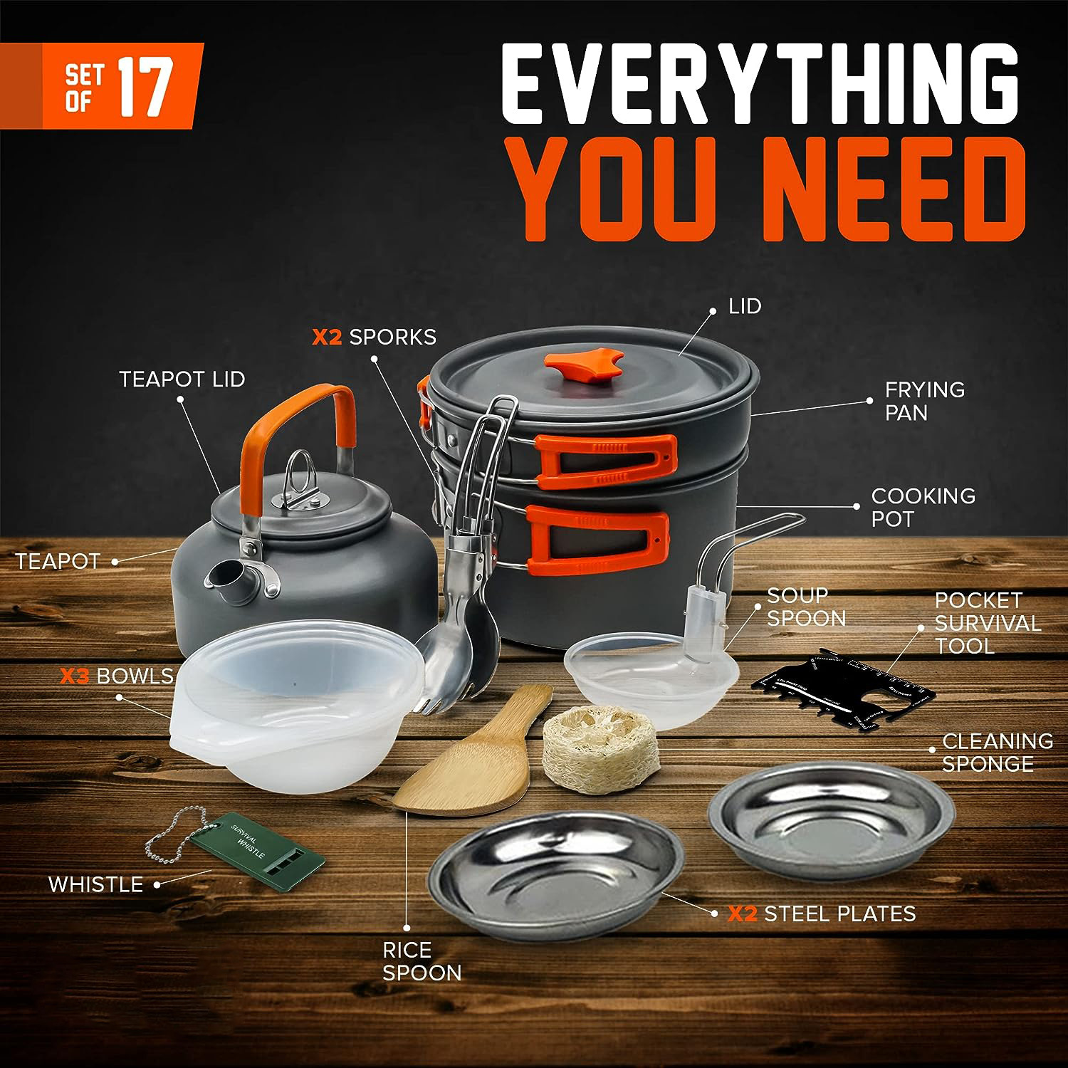 Camping Cookware Set 9