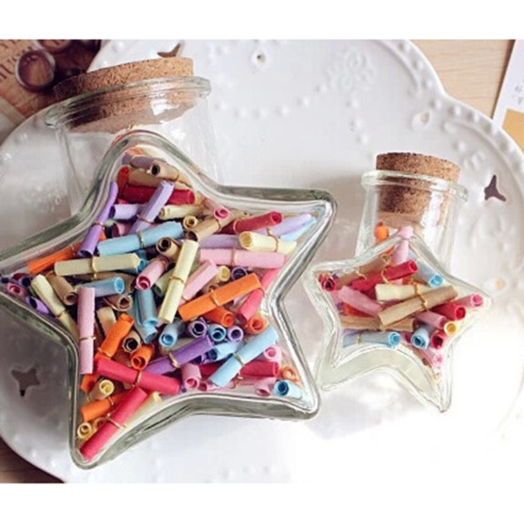 Wholesale Musai Pentagon Glass Bottle Lucky Star Bottle Wish Bottle…