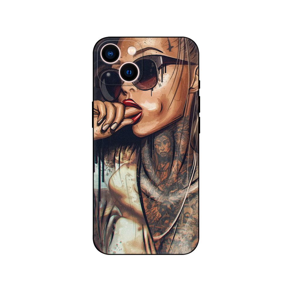 Coque de téléphone Sexy pour fille, étui adapté à l'iPhone 14 13 12 11 Pro MAX MINI_voghion.com