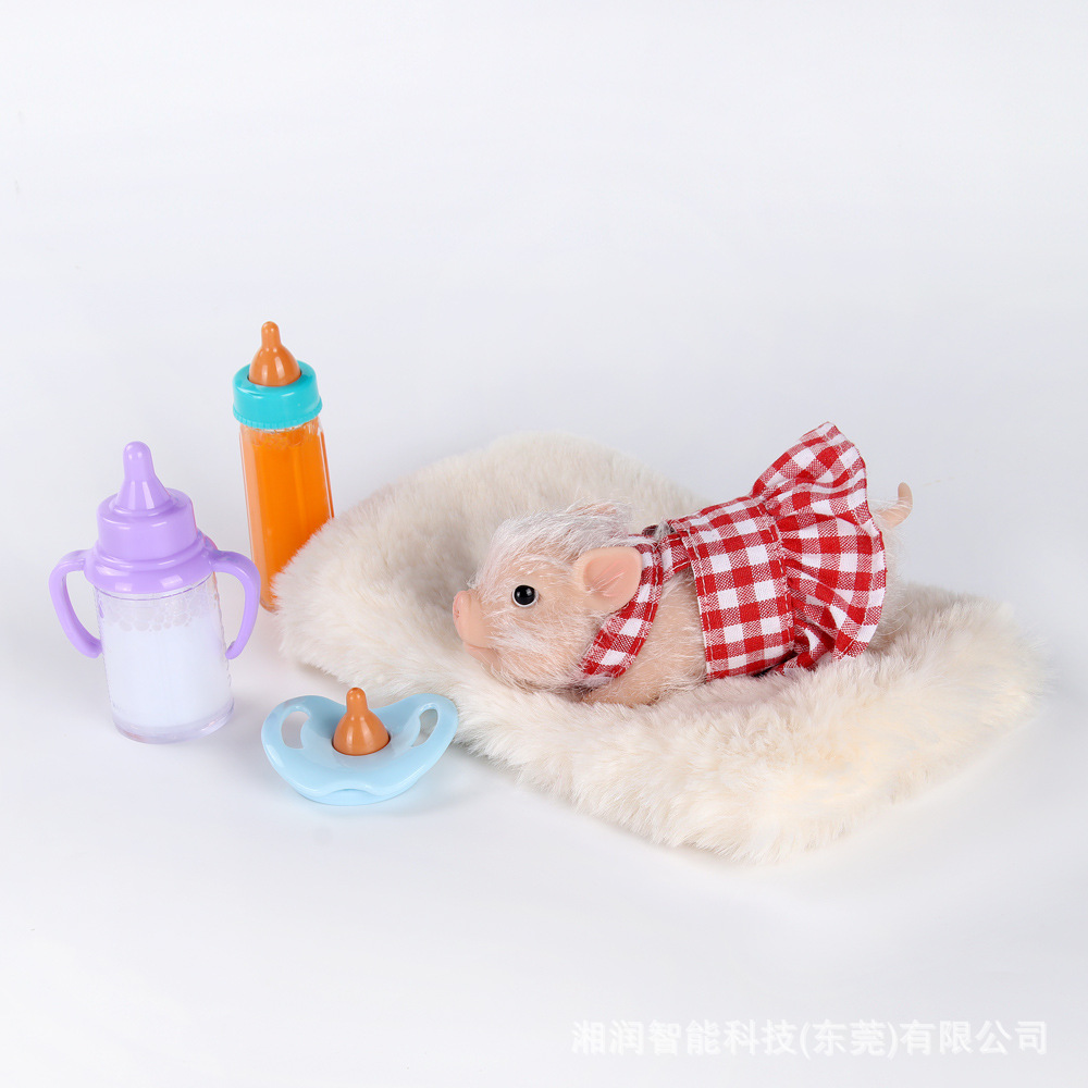 Venta caliente transfronteriza simulación de silicona cerdo descompresión juguete pellizco renacimiento protección del medio ambiente dibujos animados silicona cerdo bebé