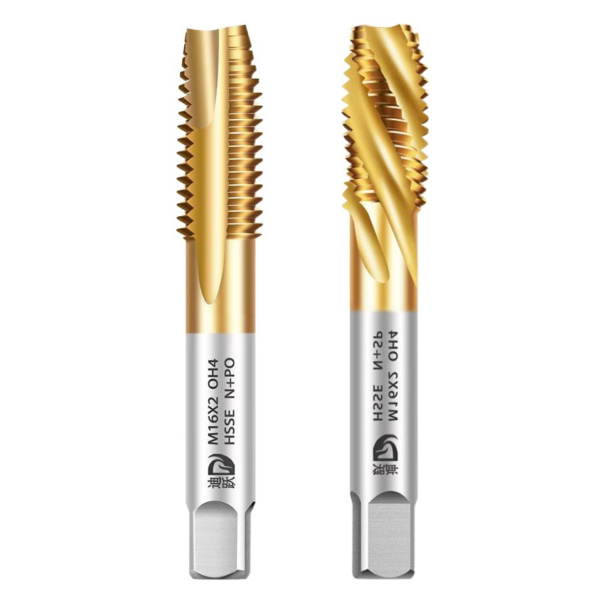 Быстрорежущая сталь Diyue, спиральный Метчик с титановым покрытием, наконечник для нарезания резьбы проволоки через отверстие, сверло для проволоки m2-20mm