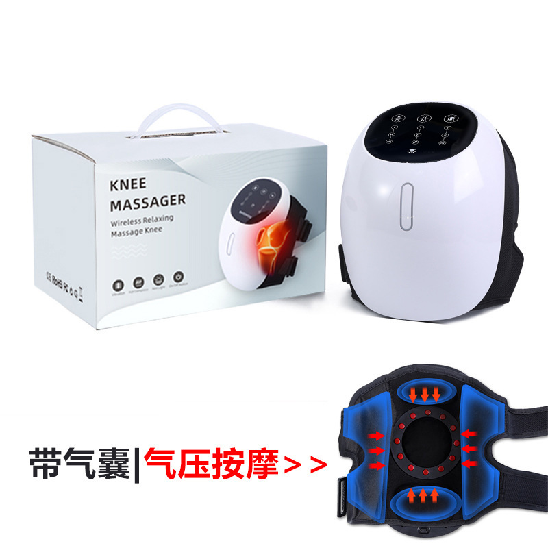 新しい家庭用エアウェーブエアバッグ膝マッサージ膝マッサージ赤色光振動膝空気圧理学療法装置|undefined