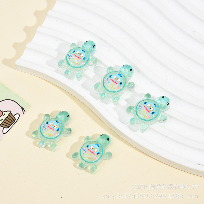 Mini decoración de tortuga, tortuga, cara a cara, campeón de tortuga luminoso, la misma artesanía de resina, regalo de moda