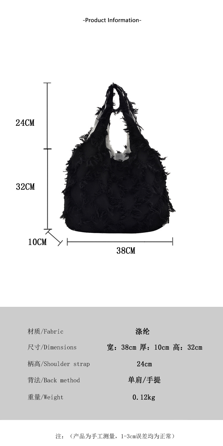 Batik-Rohstoff Creme-Weiß Quaste Canvas Rucksack Schultasche Damen Rucksack Weste Rucksack Großvolumen literarischer Batik-Handwerksstil