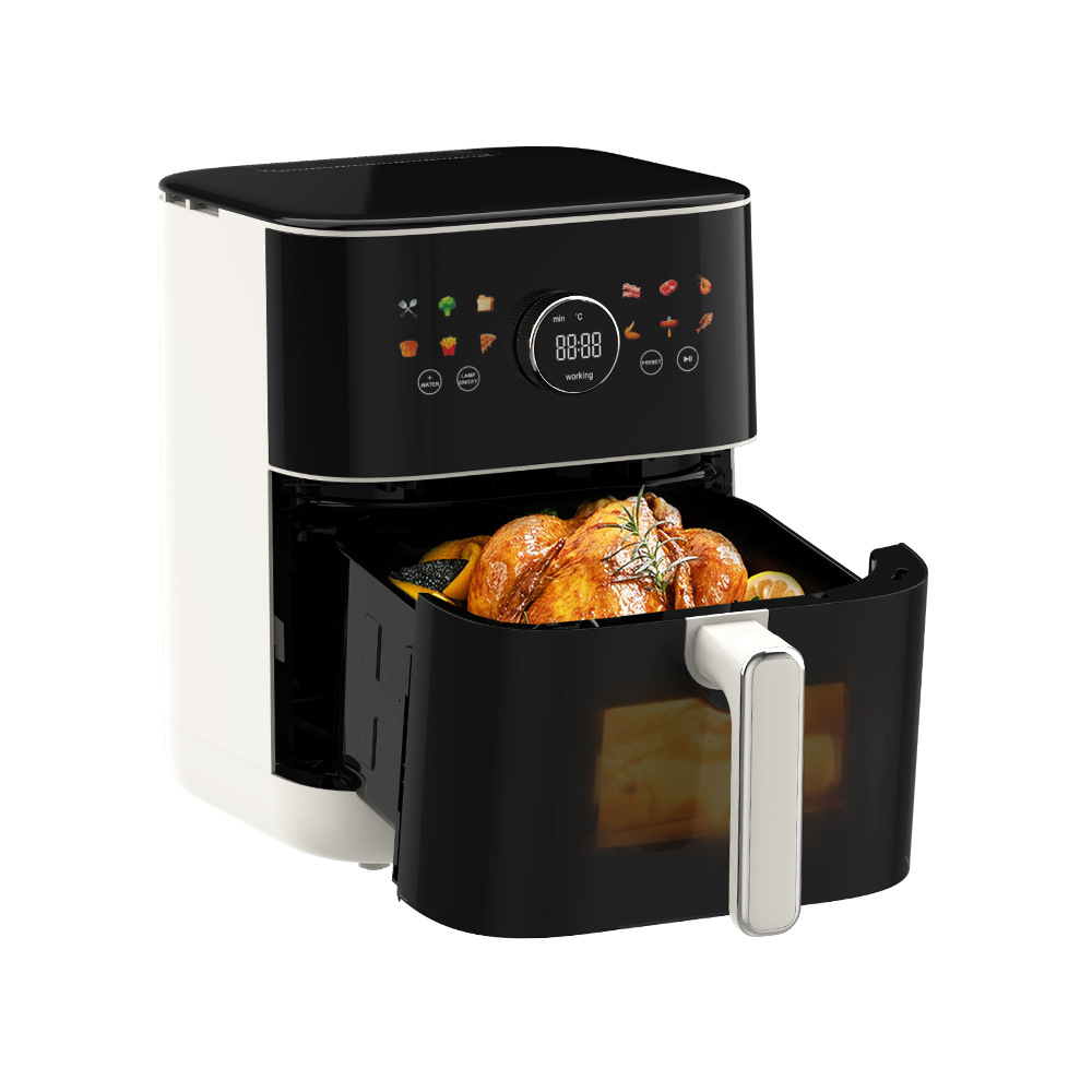 Cross-Border Air Fryer Export Trade E-Commerce Kitchen Household Appliances Top and Bottom Heating Steam Large Capacity Air Fryer