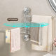 Suction cup towel rack toilet non-perforated rotating multi-pole storage rack bathroom rack toilet towel bar