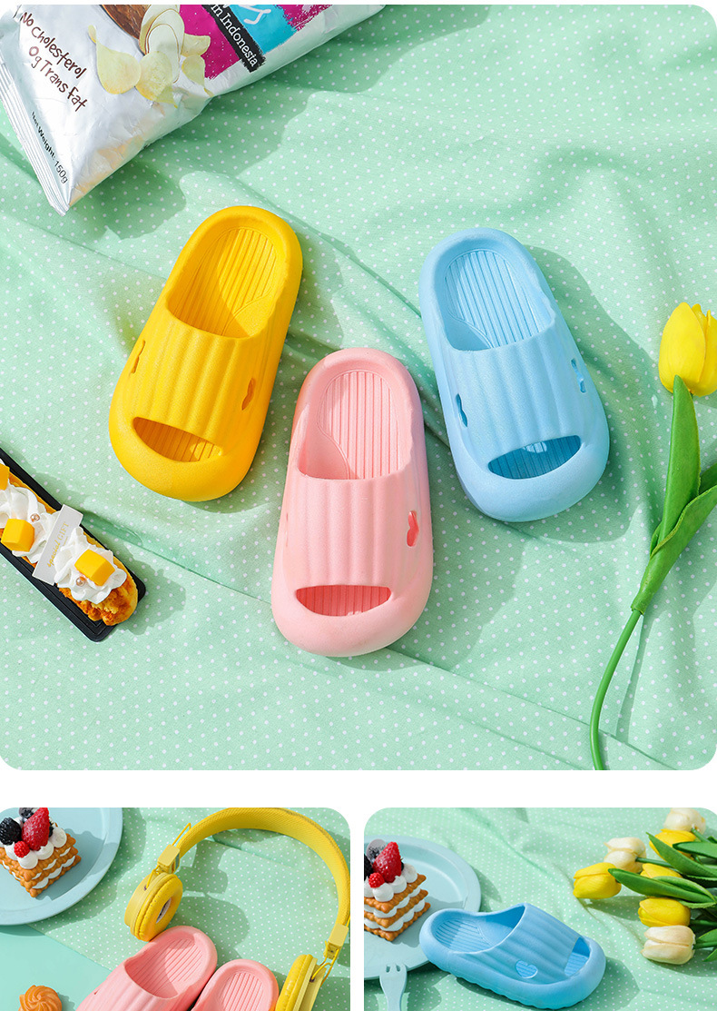 Per bambini Pantofole per bambini Scarpa per bambini Pantofole estive per la casa Pantofole con suola morbida per cartoni animati Slip comode_voghion.com
