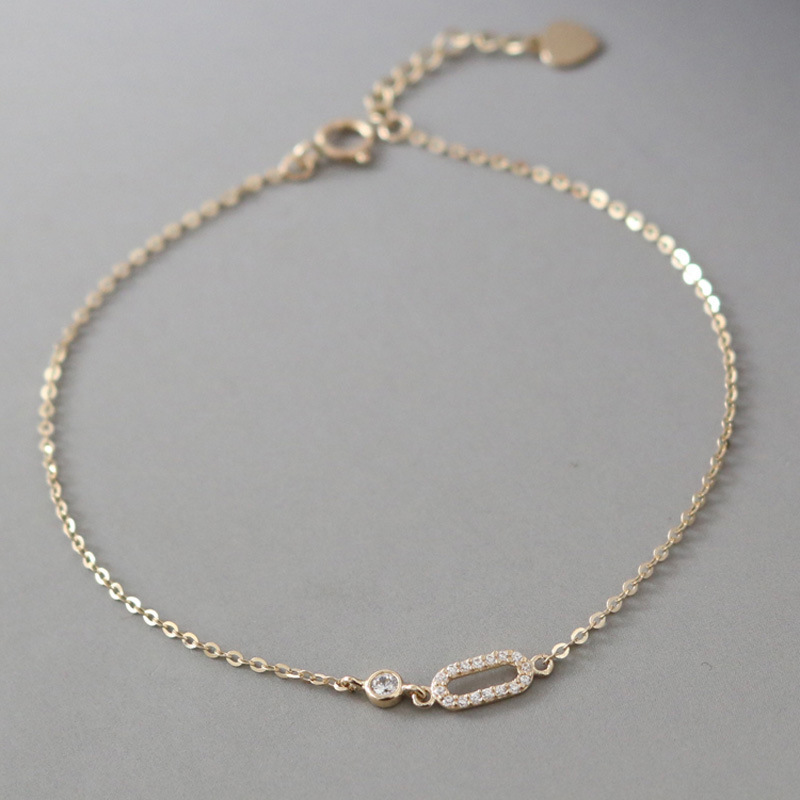 S925 Sterling Silver Plated with 14K Gold, Versatile for Daily Wear, Classic Elegant, Diamond Ring, Retro Sweet Bracelet, Gift for Women