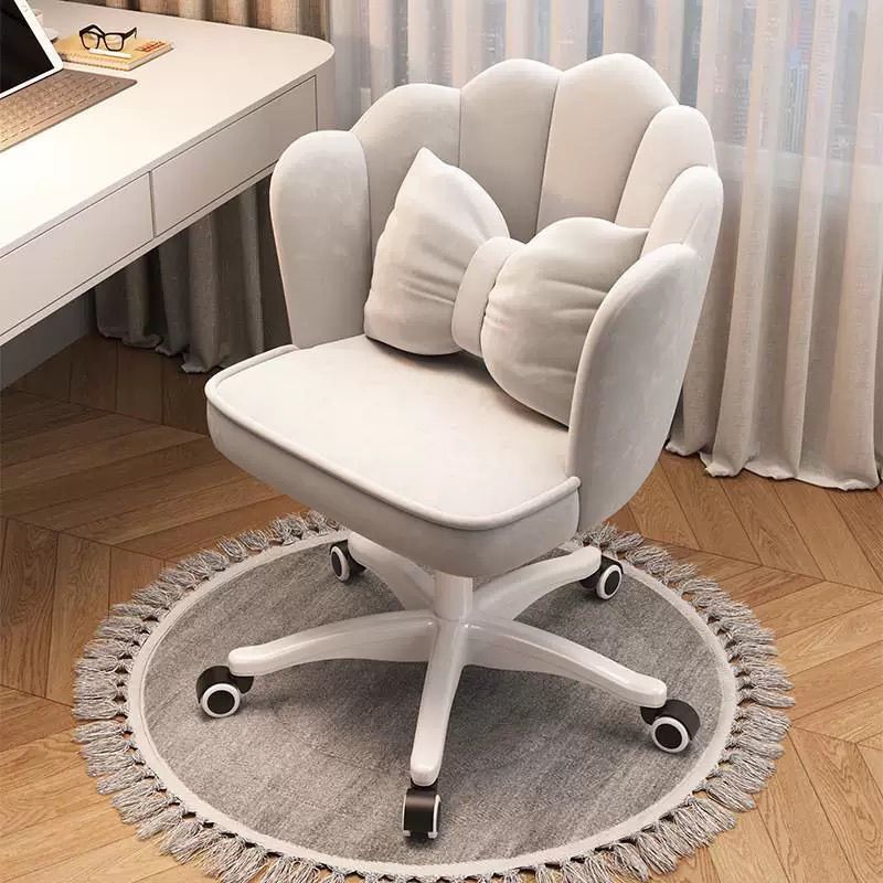 Girls' Home Bedroom Dressing Table Petal Makeup Chair Learning Swivel Chair Student Lift Chair Computer Chair Back Chair