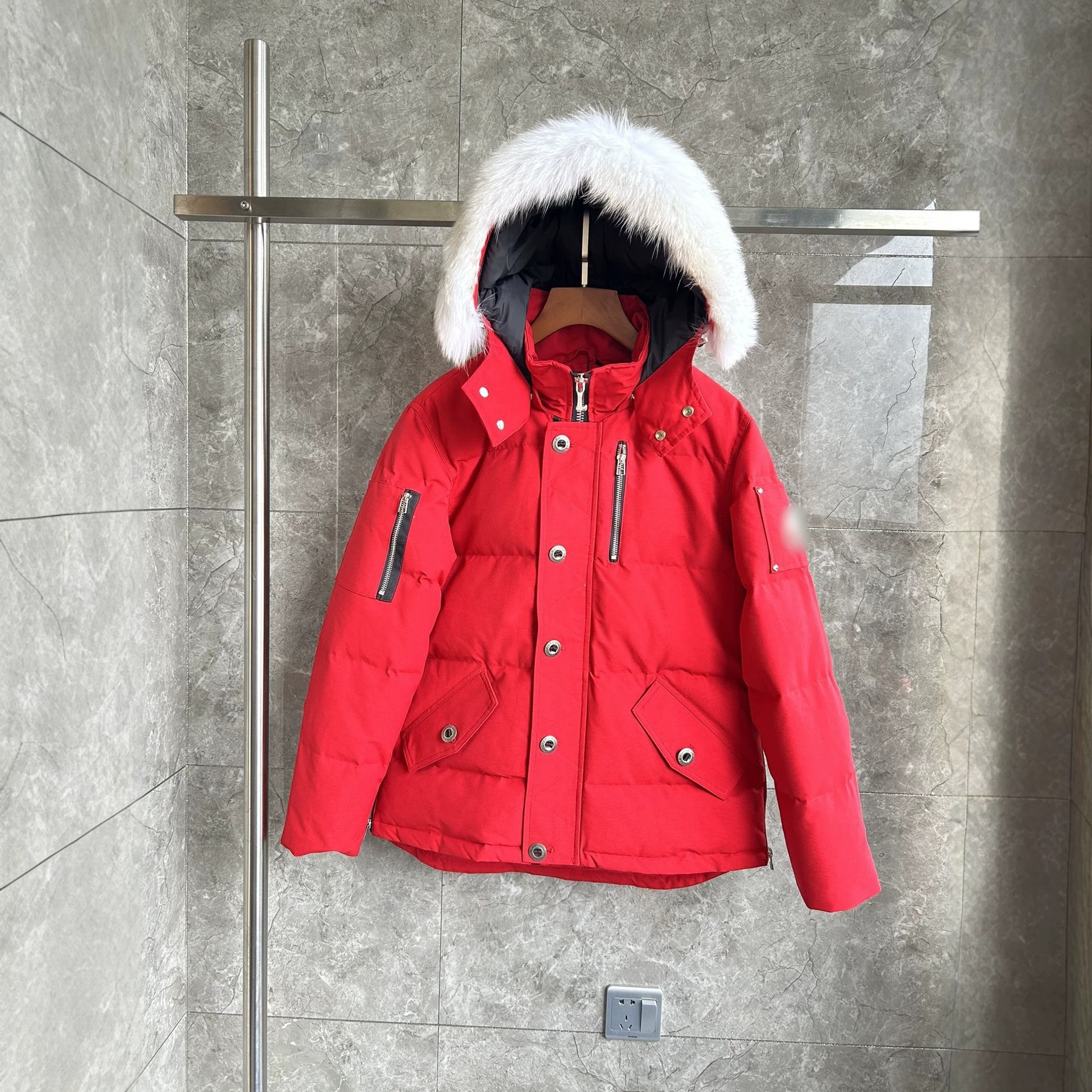 High-end version, in stock, Moose mini scissors 06 short style, couple style, men's down jacket, winter parka.