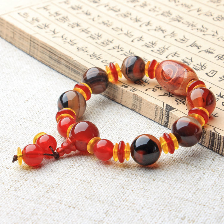 天珠玛瑙手链 (3)