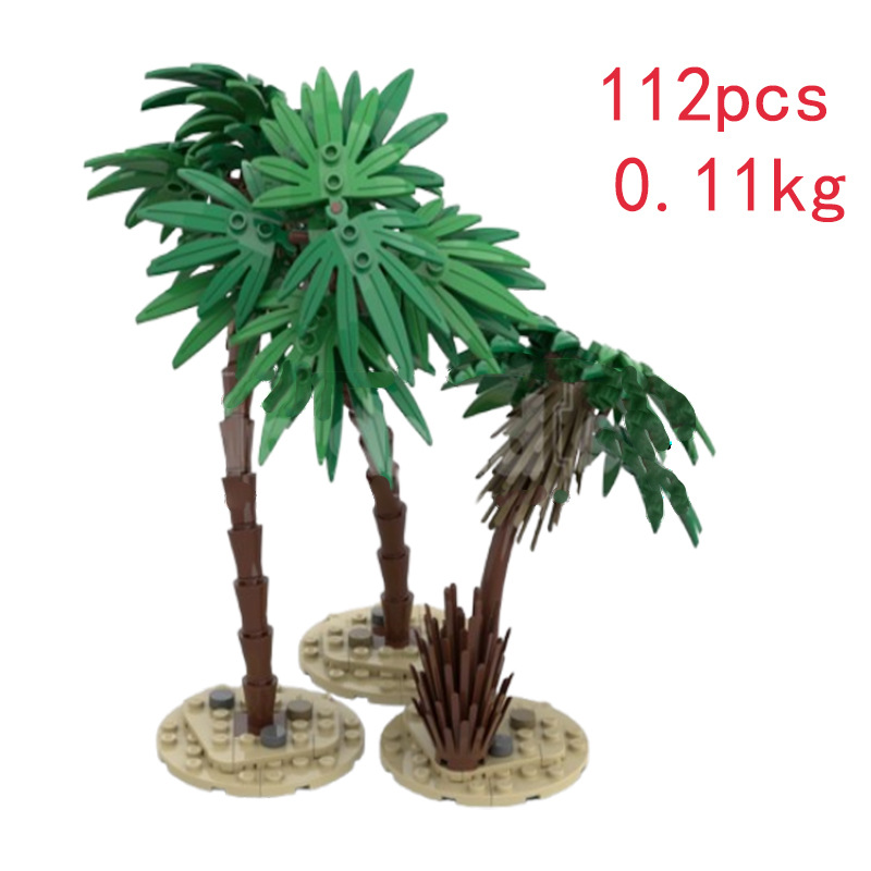 Cross-border Hot-selling In-stock MOC-208236 Small Particle Assembly Building Block Toy Plant Tree Educational Model_voghion.com