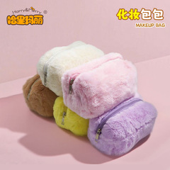 インガールマカロンぬいぐるみ化粧品バッグハンドバッグキャンディーカラーポータブル甘いソフトワックス状化粧品バッグ鉛筆バッグ